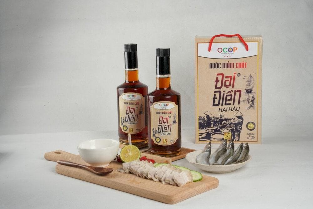 Nước mắm đầu chắt đậm, trong, mặn ngọt, có hậu vị béo đạm đặc trưng (Nguồn: Mước mắm Đại Điền)